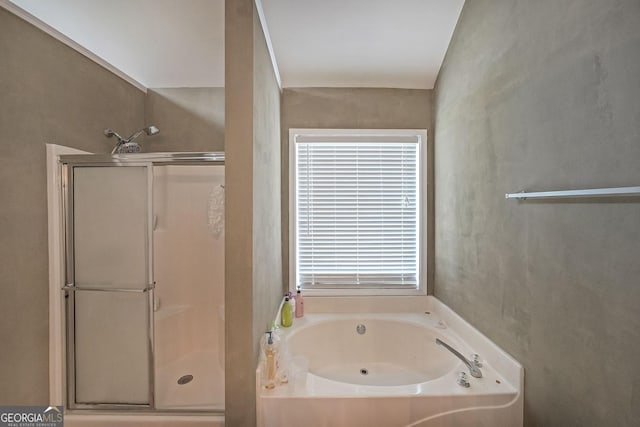 443 Brooks Rd, Dallas, GA 30132 - full bath featuring a stall shower and a bath