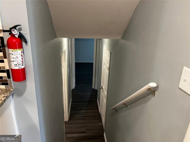 2436 Glenrock Dr, Decatur, GA 30032 - staircase featuring wood finished floors
