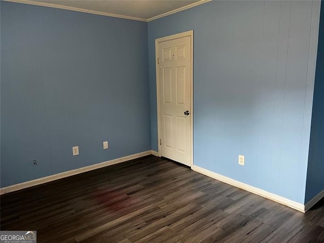 2436 Glenrock Dr, Decatur, GA 30032 - unfurnished room featuring dark wood finished floors and crown molding