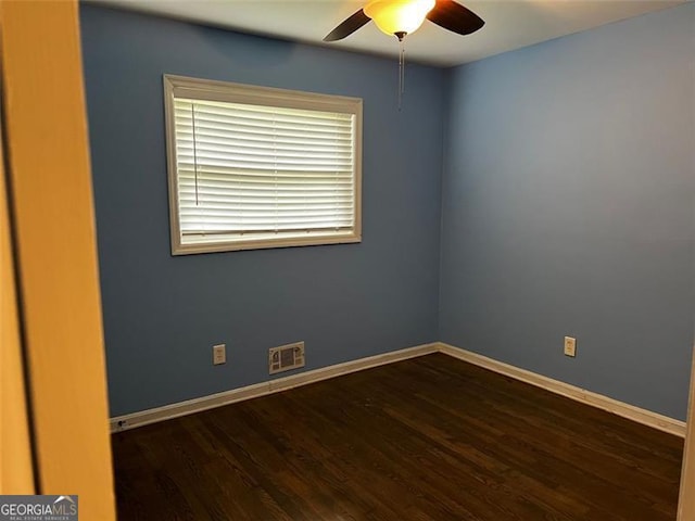 2436 Glenrock Dr, Decatur, GA 30032 - empty room with a ceiling fan and wood finished floors