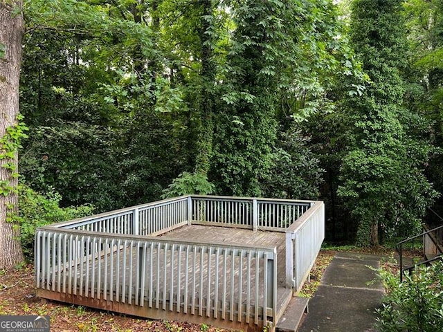 2436 Glenrock Dr, Decatur, GA 30032 - view of wooden terrace