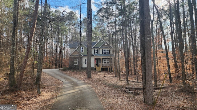 488 Morris Rd, Hiram, GA 30141 - view of front of house featuring a porch and driveway