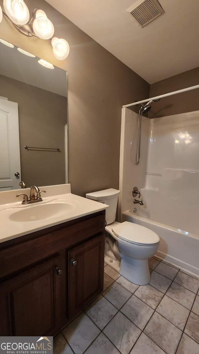 488 Morris Rd, Hiram, GA 30141 - bathroom with vanity,  shower combination, and tile patterned floors