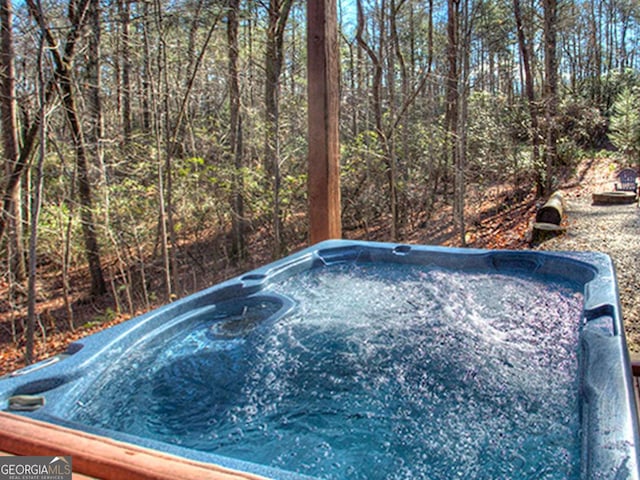 97 Eagles Nest Rd, Sautee Nacoochee, GA 30571 - view of pool with a hot tub