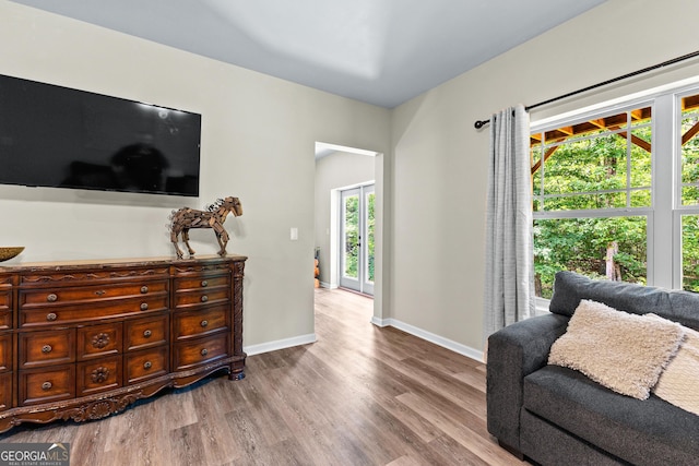 481 Hunter Welch Pkwy, Luthersville, GA 30251 - sitting room with wood finished floors and baseboards