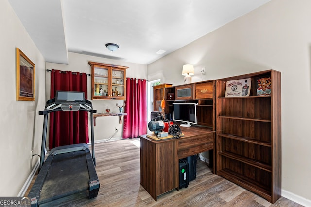481 Hunter Welch Pkwy, Luthersville, GA 30251 - home office with light wood-style flooring