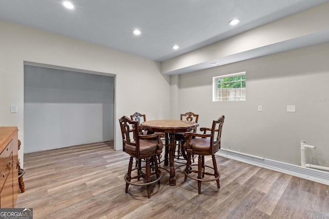481 Hunter Welch Pkwy, Luthersville, GA 30251 - dining room with light wood finished floors and recessed lighting