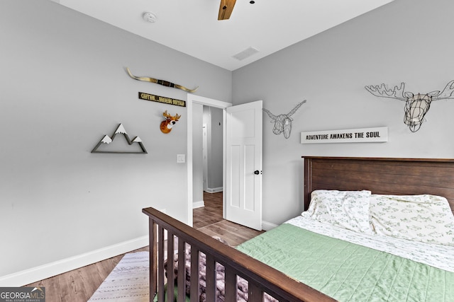 481 Hunter Welch Pkwy, Luthersville, GA 30251 - bedroom featuring wood finished floors and a ceiling fan