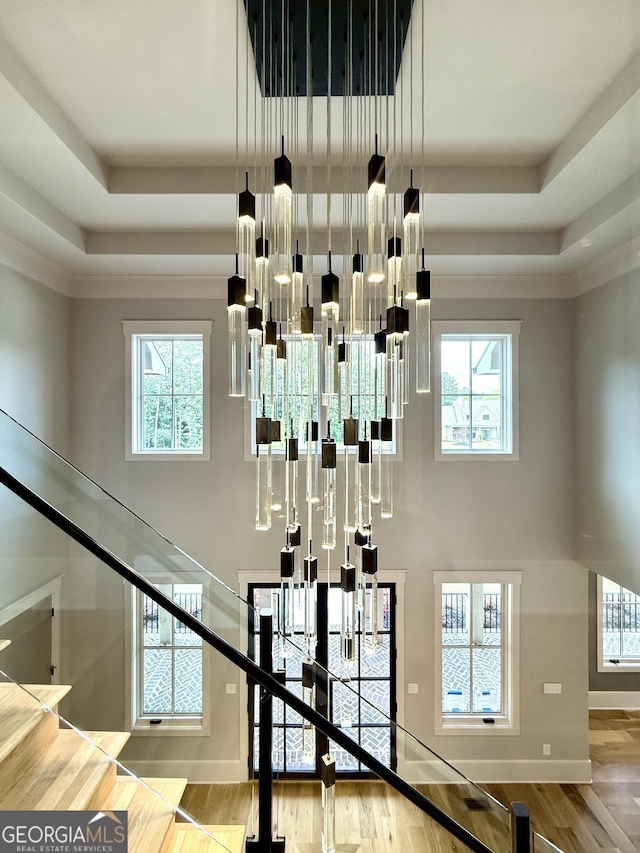 1005 Haddie Way, Alpharetta, GA 30004 - detailed view of a tray ceiling and wood finished floors
