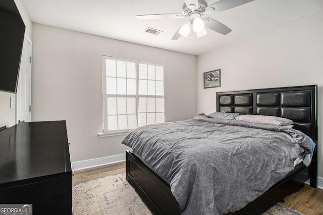 2275 Holly Run Dr, Jonesboro, GA 30236 - bedroom featuring wood finished floors and ceiling fan