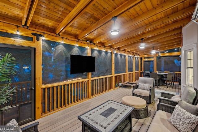 3912 Edenton Ct, Brookhaven, GA 30319 - deck with an outdoor hangout area and outdoor dining space