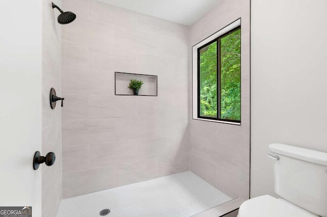 4818 Terrace Green Trce, Stone Mountain, GA 30088 - bathroom featuring tiled shower and toilet