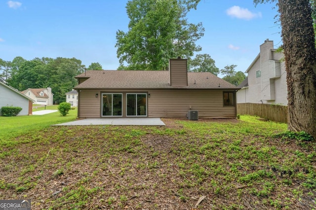 4818 Terrace Green Trce, Stone Mountain, GA 30088 - back of property with a patio area and a chimney
