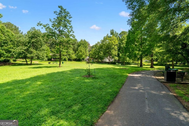 4818 Terrace Green Trce, Stone Mountain, GA 30088 - surrounding community with a yard and view of scattered trees