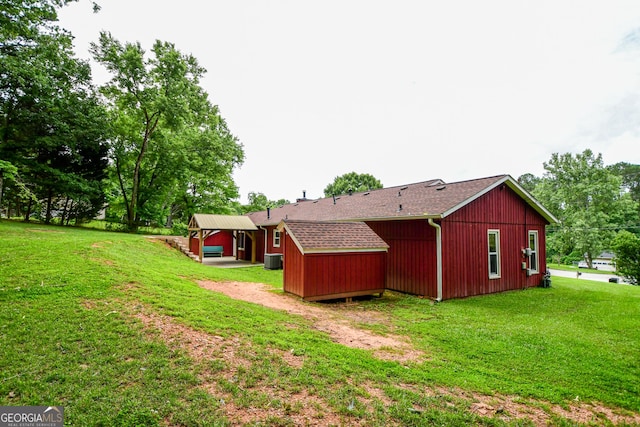 125 Point View Ct, Tyrone, GA 30290 - rear view of house featuring a lawn