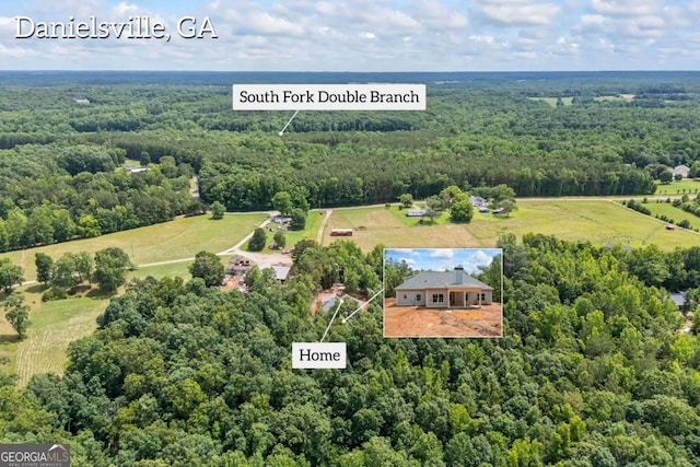 558 Holman Autry Rd, Danielsville, GA 30633 - aerial view of a forest