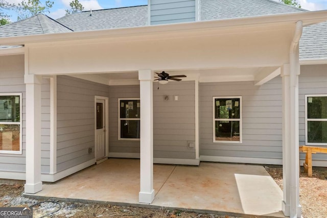 558 Holman Autry Rd, Danielsville, GA 30633 - view of patio / terrace with a ceiling fan