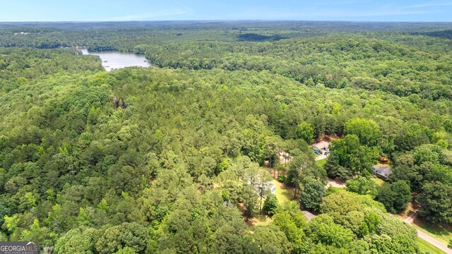 223 Pinehaven Dr, Lagrange, GA 30240 - aerial overview of property's location featuring a heavily wooded area and a large body of water