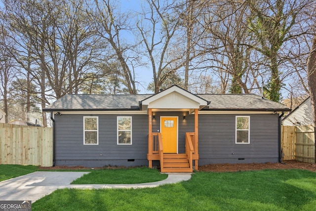 4179 Hanes Dr, Decatur, GA 30035 - view of front of home featuring crawl space and a shingled roof