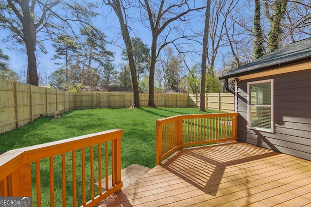 4179 Hanes Dr, Decatur, GA 30035 - deck with a fenced backyard
