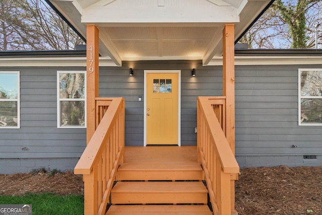 4179 Hanes Dr, Decatur, GA 30035 - doorway to property featuring crawl space