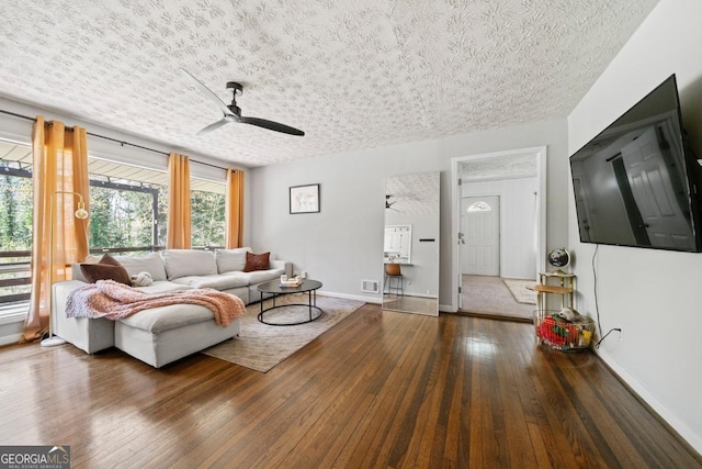 1755 Fairburn Rd SW, Atlanta, GA 30331 - living room with ceiling fan and wood-type flooring