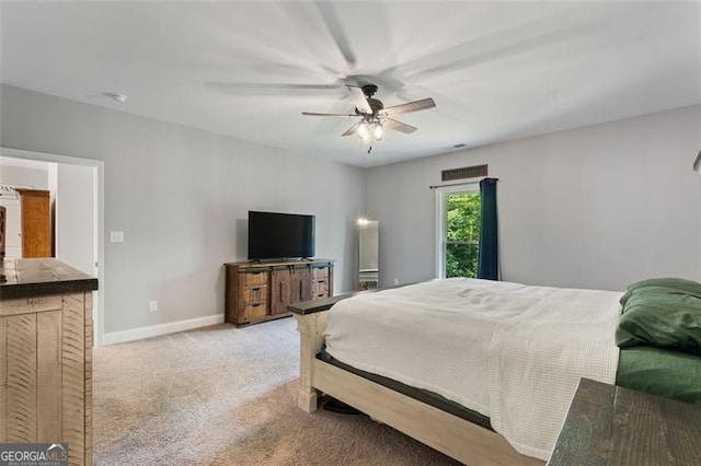 2716 Taylorsville Rd, Taylorsville, GA 30178 - bedroom with carpet floors and a ceiling fan
