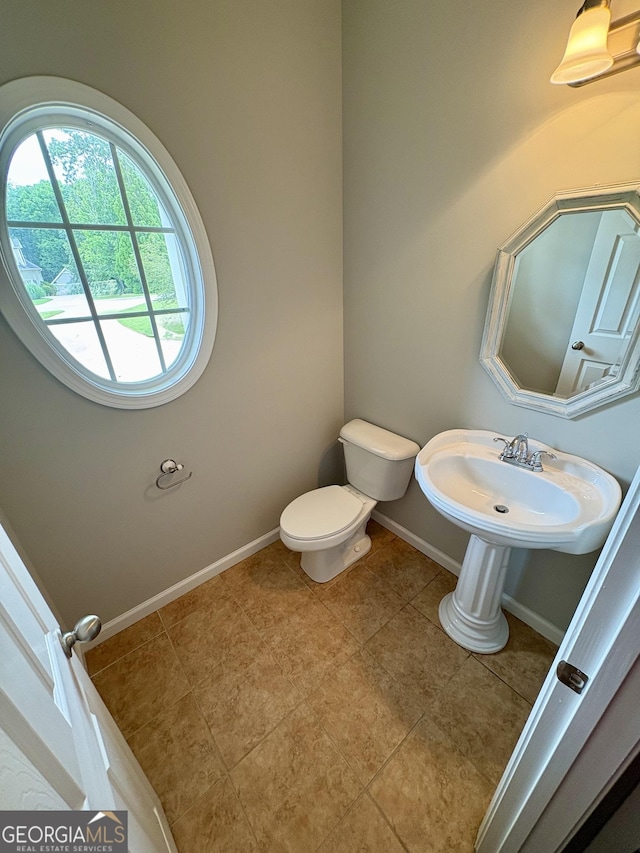 237 Shockley Way, Dallas, GA 30157 - bathroom with toilet and tile patterned floors