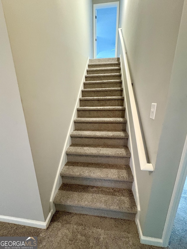 237 Shockley Way, Dallas, GA 30157 - stairway featuring carpet floors