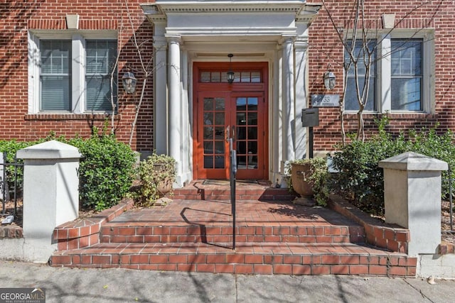 733 Frederica St NE Unit 7, Atlanta, GA 30306 - entrance to property featuring french doors and brick siding