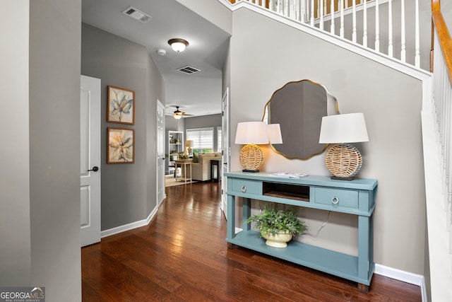 51 Stonebridge Way, Newnan, GA 30265 - hallway with wood finished floors and baseboards