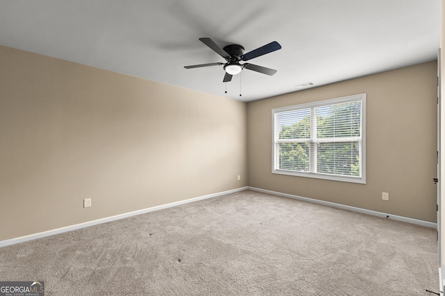 51 Stonebridge Way, Newnan, GA 30265 - empty room featuring a ceiling fan and carpet flooring