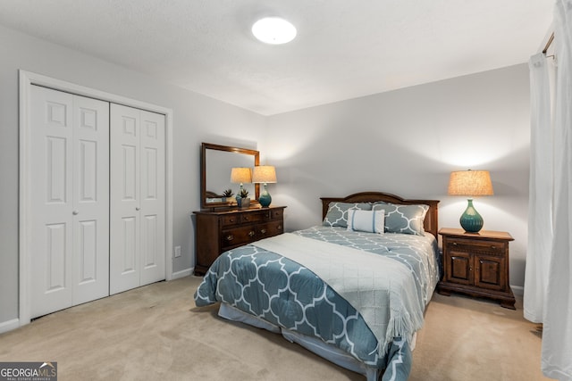 2240 Six Branches Dr, Roswell, GA 30076 - bedroom with carpet floors and a closet