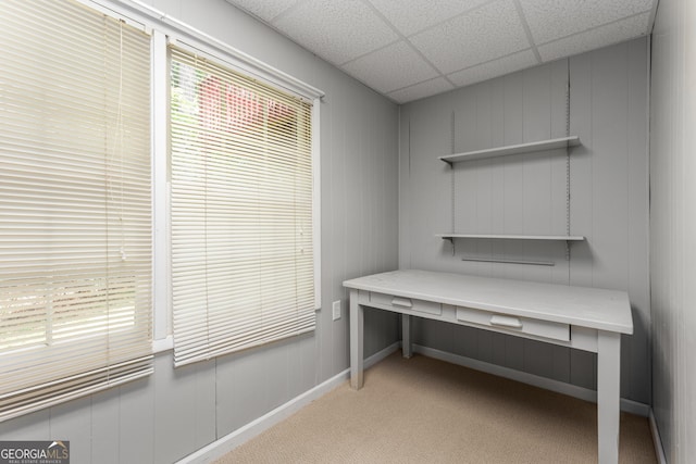 2240 Six Branches Dr, Roswell, GA 30076 - unfurnished office featuring light carpet and a drop ceiling