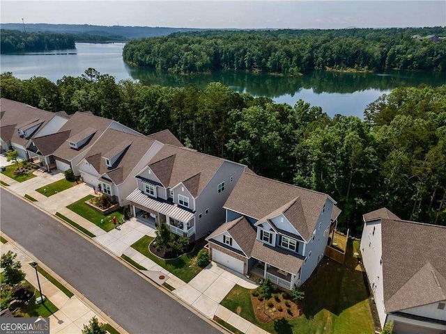 338 Boundless Ln, Canton, GA 30114 - aerial view of a forest and a nearby body of water