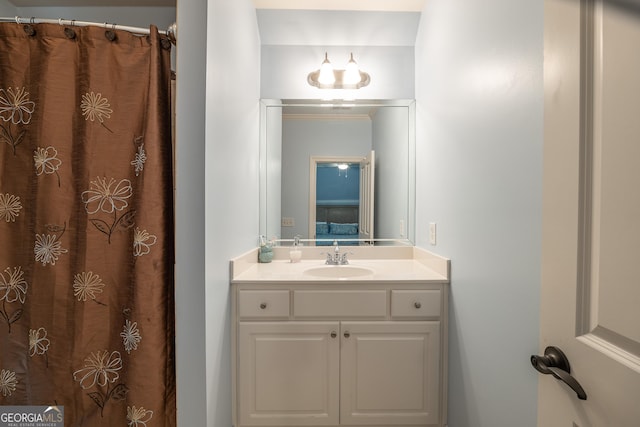 2403 Wistful Way, Marietta, GA 30066 - full bathroom featuring vanity and curtained shower