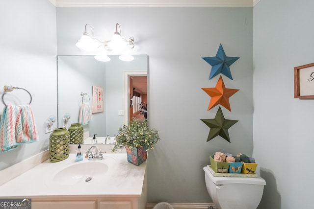 750 Old Loganville Rd SW, Loganville, GA 30052 - bathroom featuring vanity and toilet