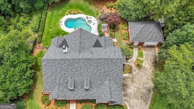 750 Old Loganville Rd SW, Loganville, GA 30052 - view from above of property featuring a pool