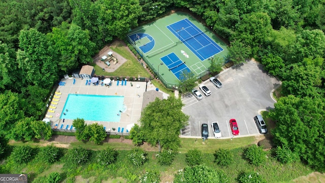 400 Silver Spring St, Dallas, GA 30157 - drone / aerial view of a pool