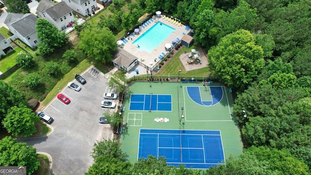 400 Silver Spring St, Dallas, GA 30157 - bird's eye view of a pool