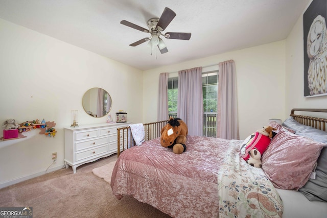 1101 Moon Rd, Shiloh, GA 31826 - bedroom with carpet flooring and a ceiling fan