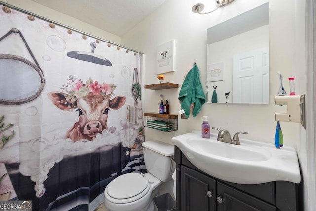 1101 Moon Rd, Shiloh, GA 31826 - full bath with vanity and a shower with shower curtain