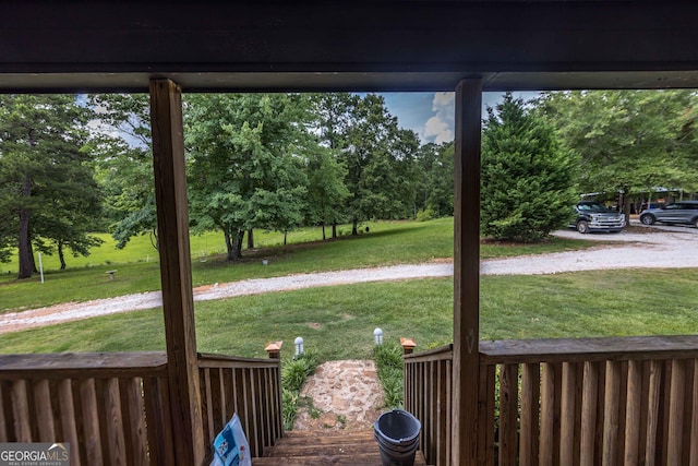 1101 Moon Rd, Shiloh, GA 31826 - view of grassy yard with view of wooded area