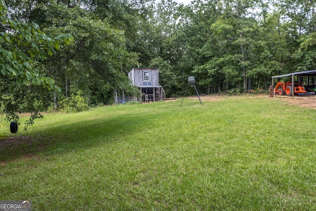 1101 Moon Rd, Shiloh, GA 31826 - view of green lawn featuring an outbuilding