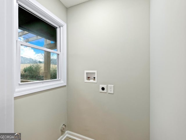 2308 Mark Trl, Decatur, GA 30032 - laundry area with electric dryer hookup and hookup for a washing machine