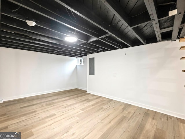 2308 Mark Trl, Decatur, GA 30032 - finished below grade area with electric panel and wood finished floors