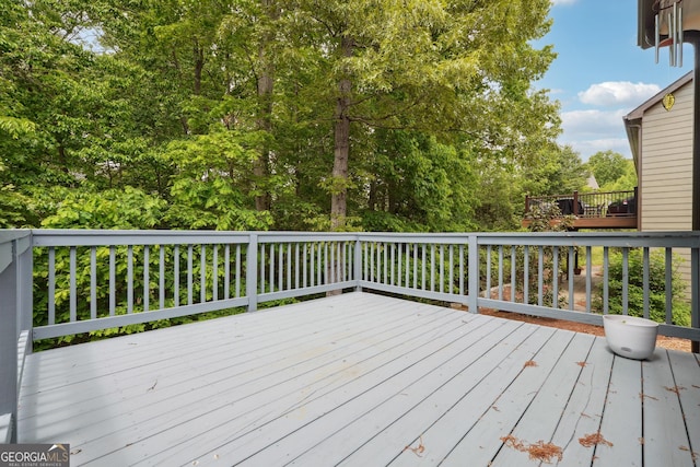 6722 Blue Heron Way, Flowery Branch, GA 30542 - view of wooden deck