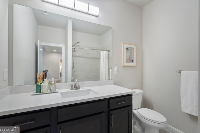510 Walden Glen Ln, Alpharetta, GA 30004 - full bathroom featuring vanity and tiled shower