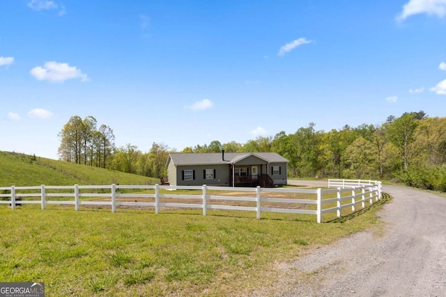 1641 Garland Mountain Trl, Waleska, GA 30183 - ranch-style house with a rural view and a view of trees