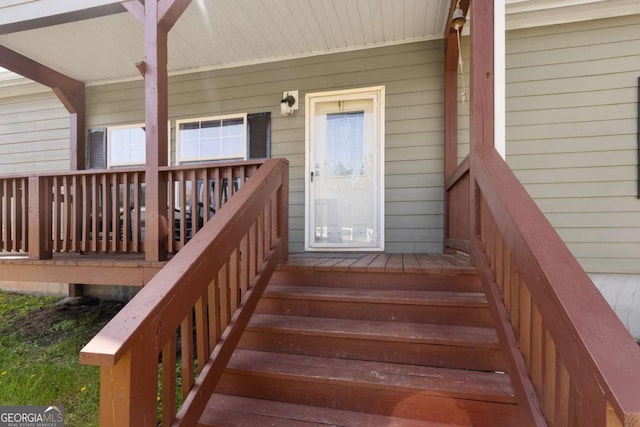 1641 Garland Mountain Trl, Waleska, GA 30183 - entrance to property with a porch